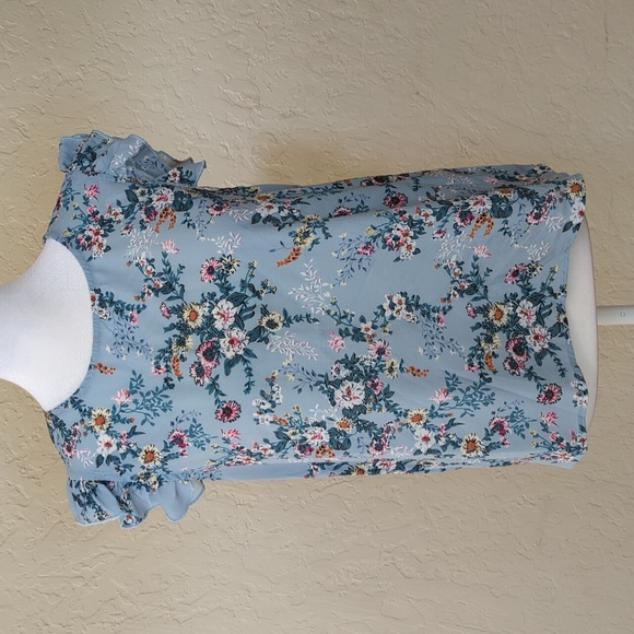 Old Navy White Button Down Cardigan Sweater & SHEIN Blue Top Bundle Size XS - Picture 6 of 12